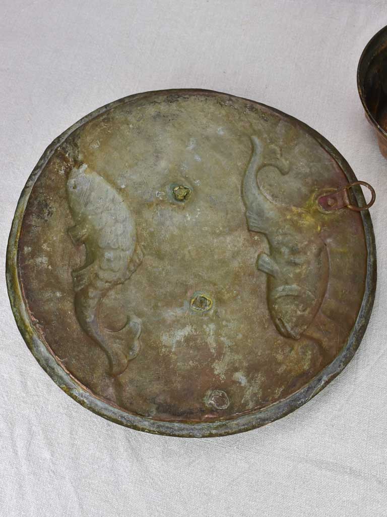 Collection of three 18th and 19th century French copper molds - fish
