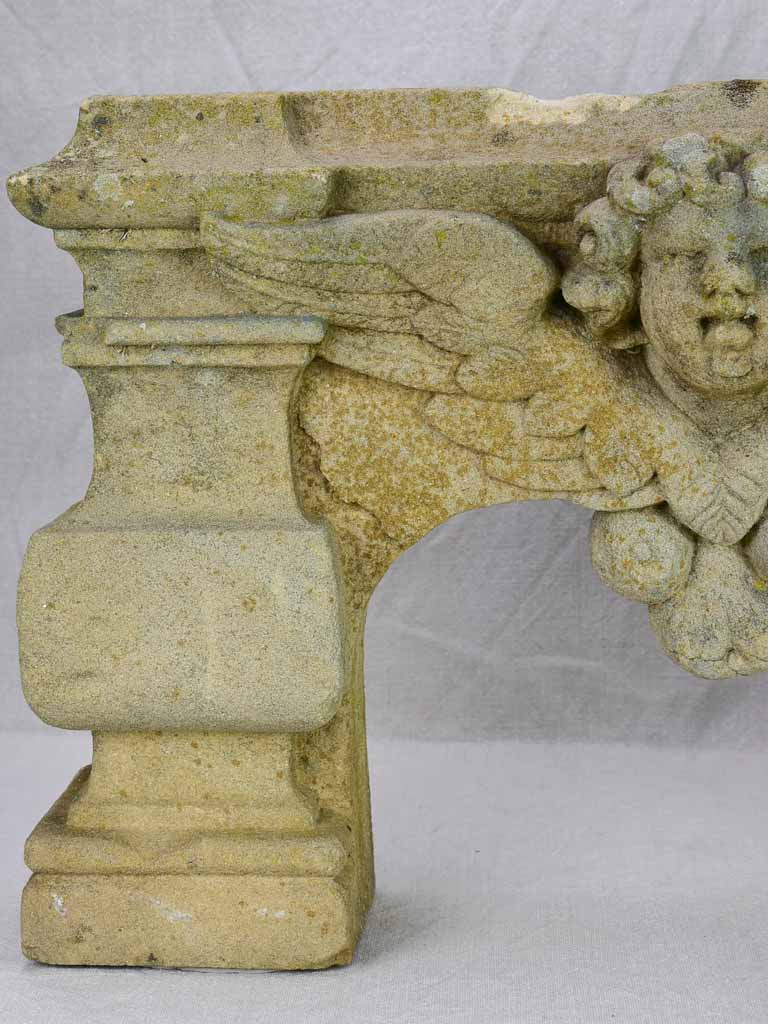 17th Century salvaged pink granite stone arch 22" x 14¼"