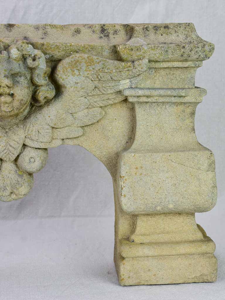 17th Century salvaged pink granite stone arch 22" x 14¼"