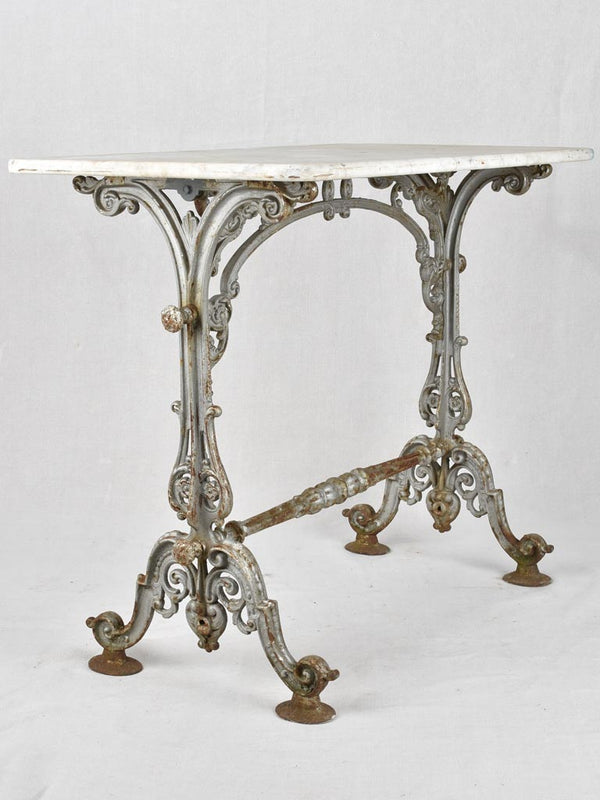 Antique Parisian marble garden table