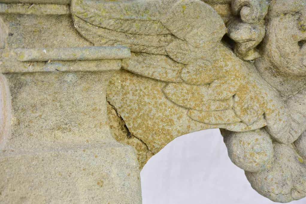 17th Century salvaged pink granite stone arch 22" x 14¼"