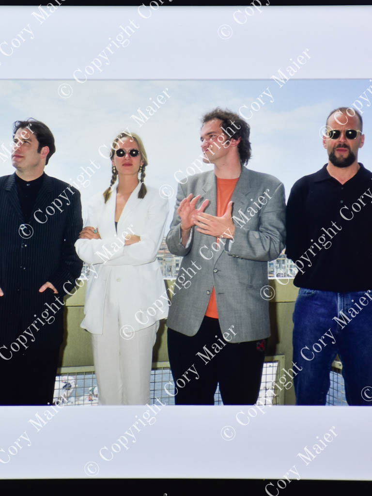 Vintage, award-winning Pulp Fiction Cannes photograph
