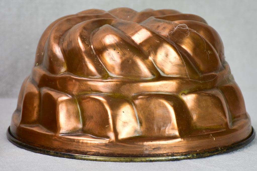 Collection of 6 19th century French copper cake molds