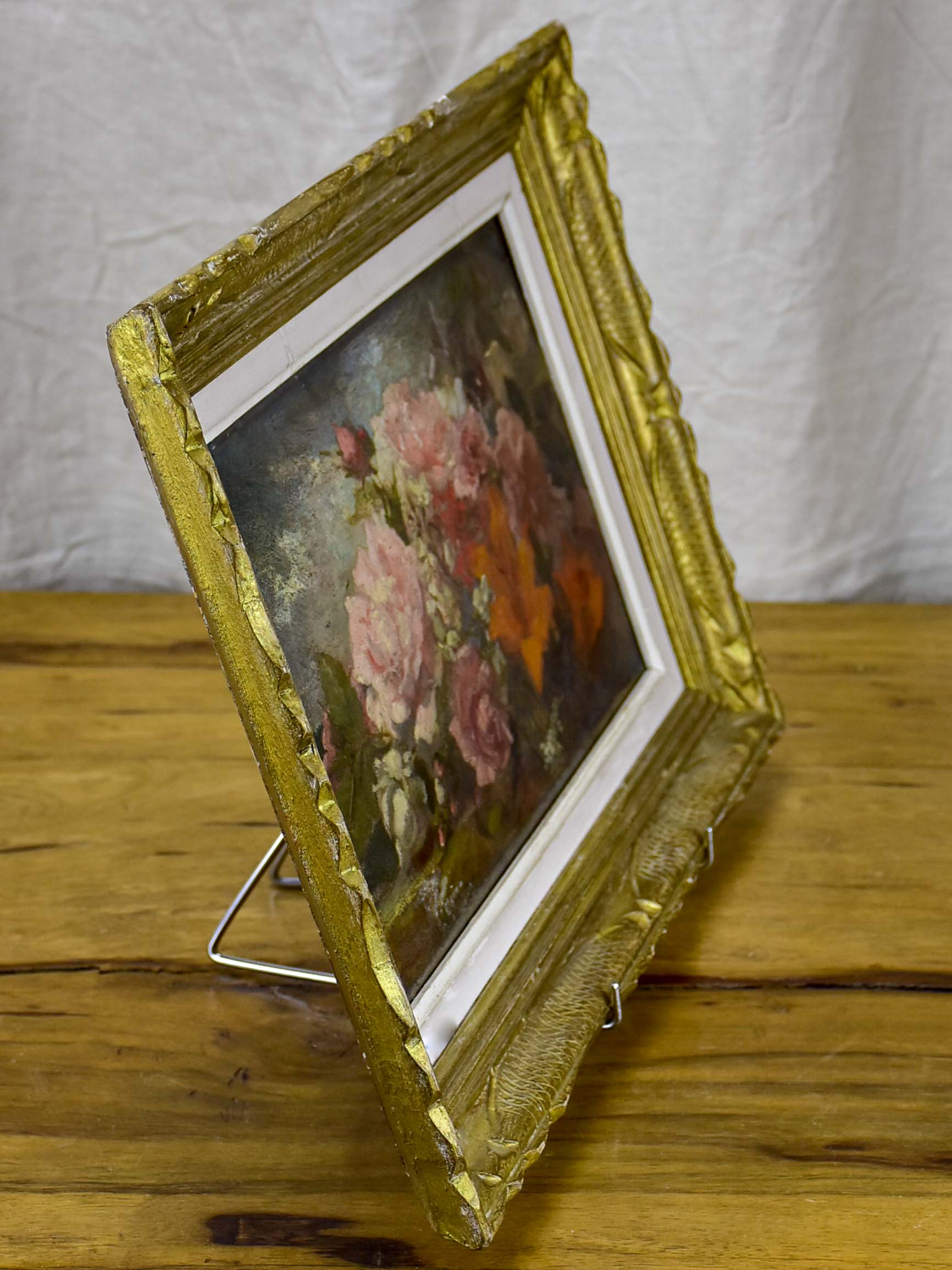 Late 19th Century French floral painting 21 ¼'' x 15 ¾''