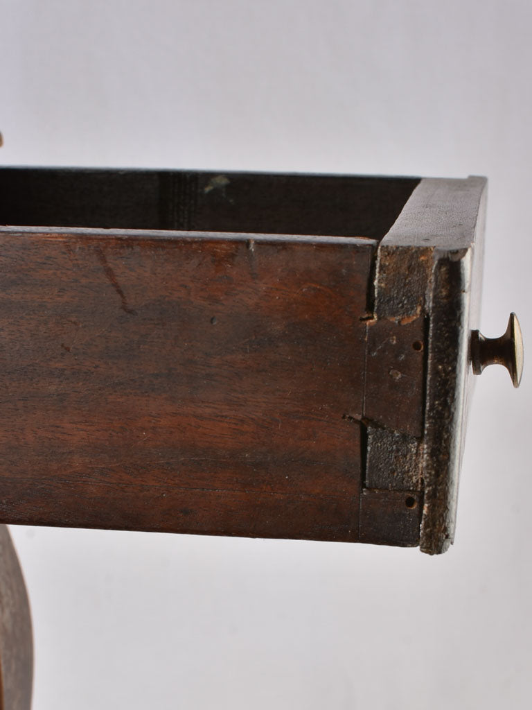 Vintage Walnut Nightstand with Drawer