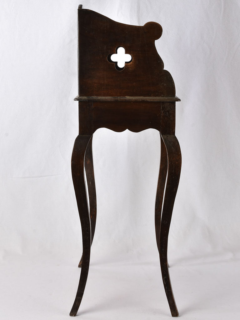 Walnut Nightstand with Lateral Drawer