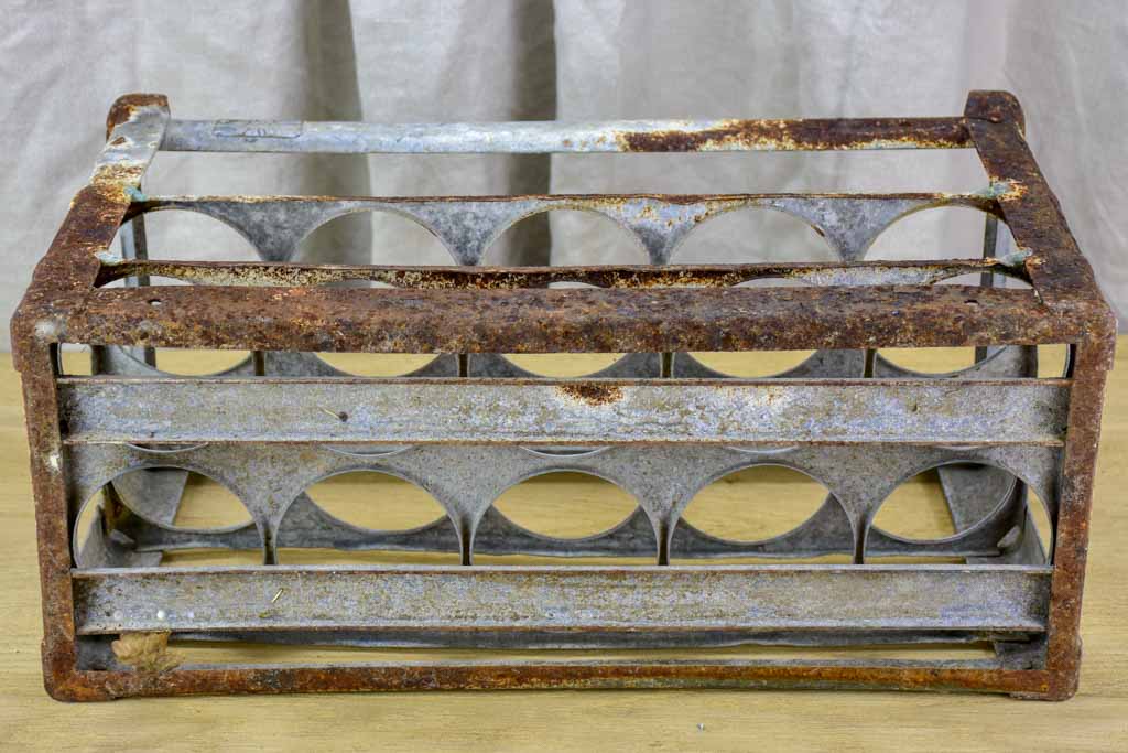 Rustic French bottle carrier - 10 bottles