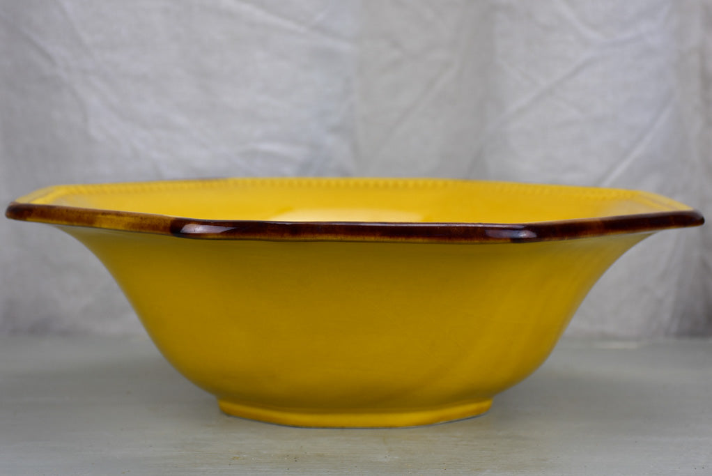 Collection of 12 vintage Dieulefit plates and 1 large salad bowl