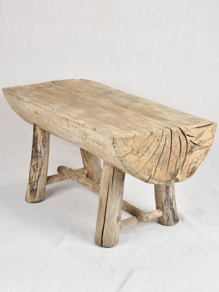 Primitive driftwood bench seat 41"