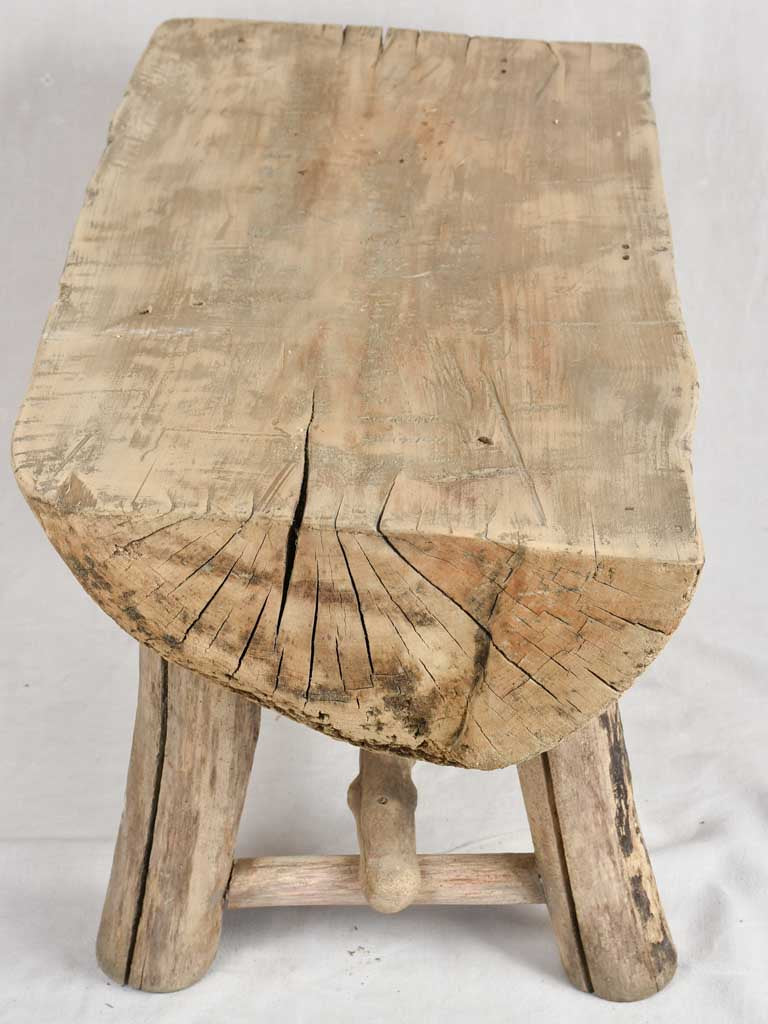 Primitive driftwood bench seat 41"