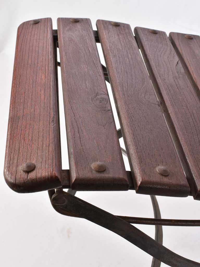 Set of 8 folding French garden chairs