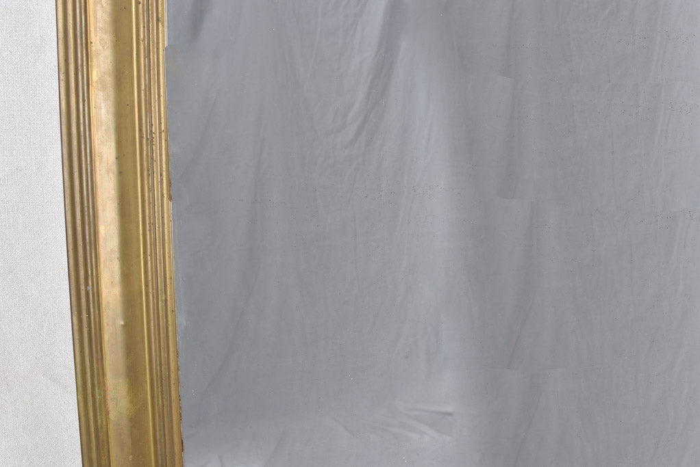 Aged look brass bistro mirror