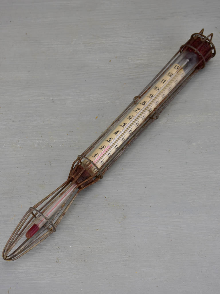 Antique French cooking thermometer for preserves