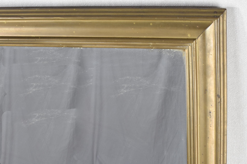 Timeless brass frame bistro mirror