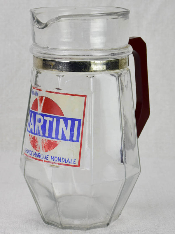 Antique Bakelite-handled Martini glass pitcher