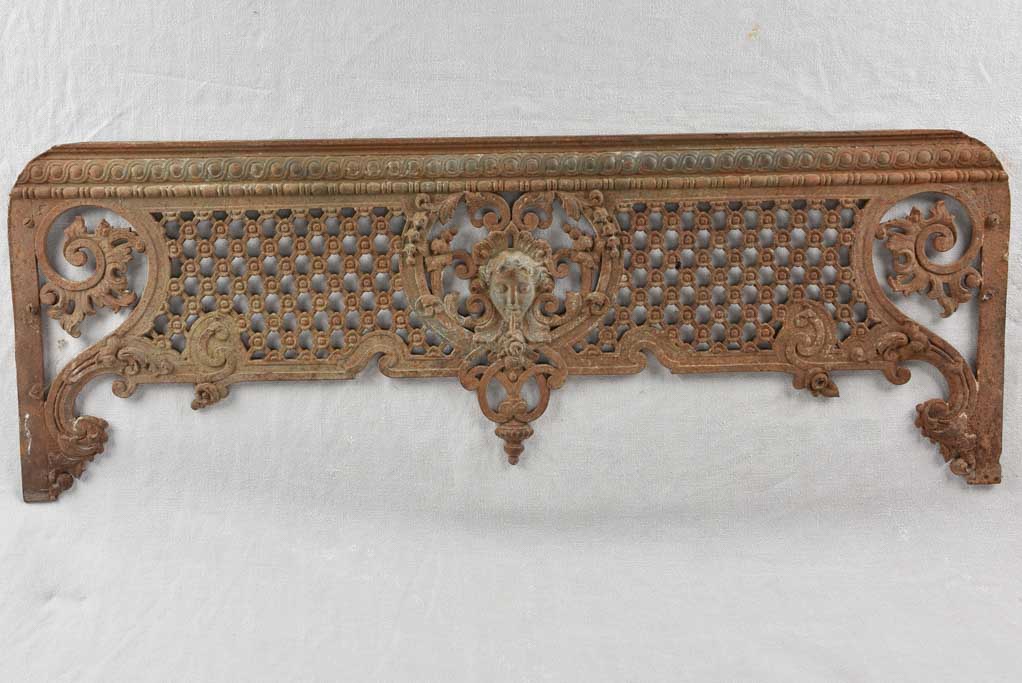 Pair of 19th century cast iron window guard rails 49½"