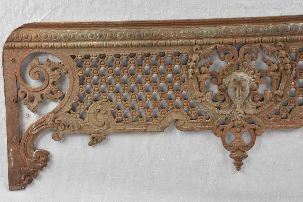 Pair of 19th century cast iron window guard rails 49½"