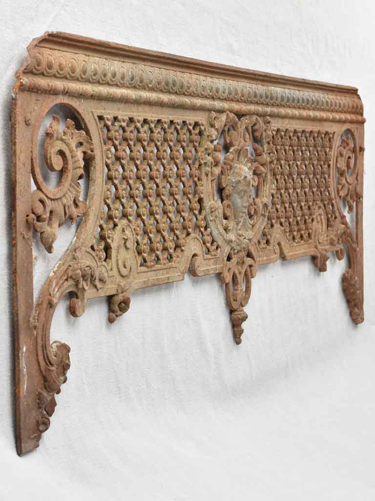 Pair of 19th century cast iron window guard rails 49½"