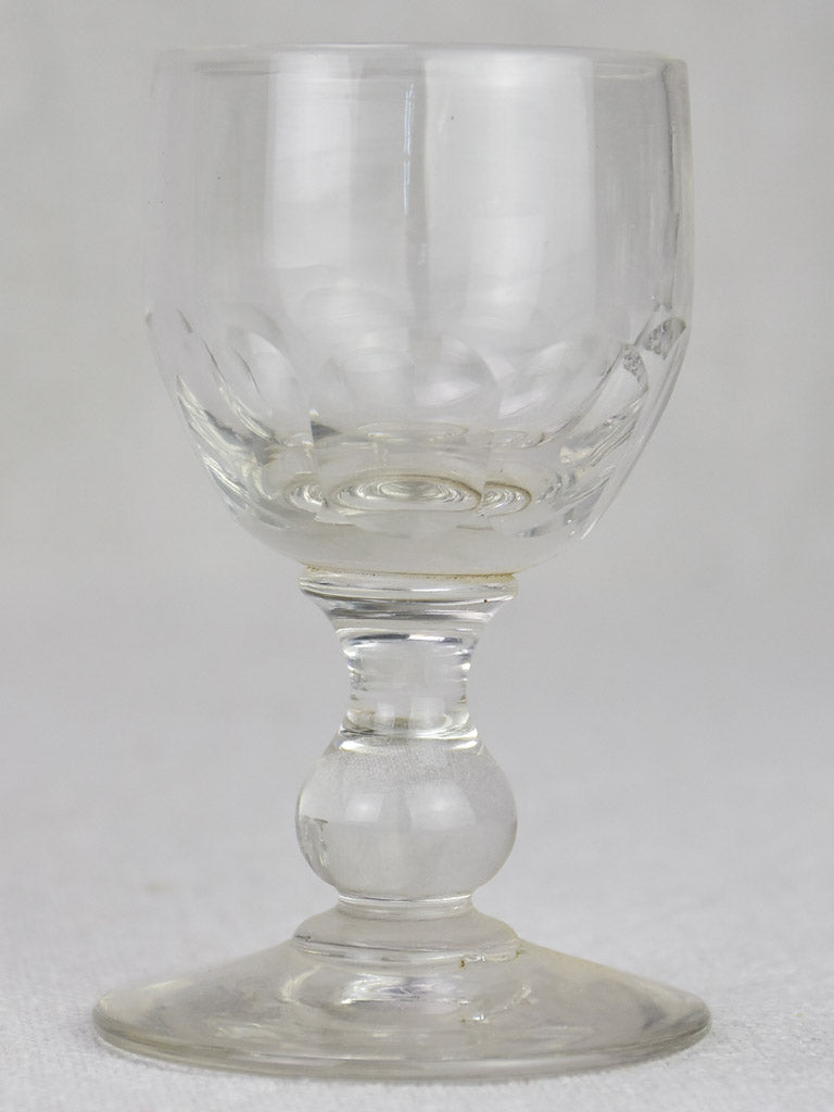 Lot of 16 blown glass digestif glasses from the early 20th century