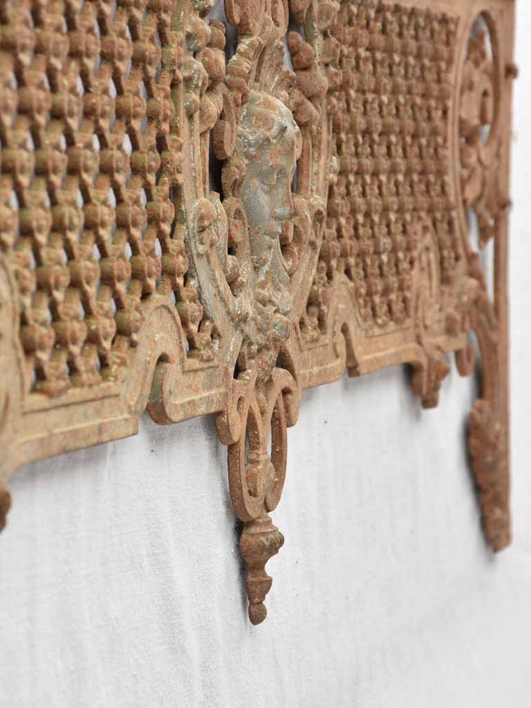 Pair of 19th century cast iron window guard rails 49½"