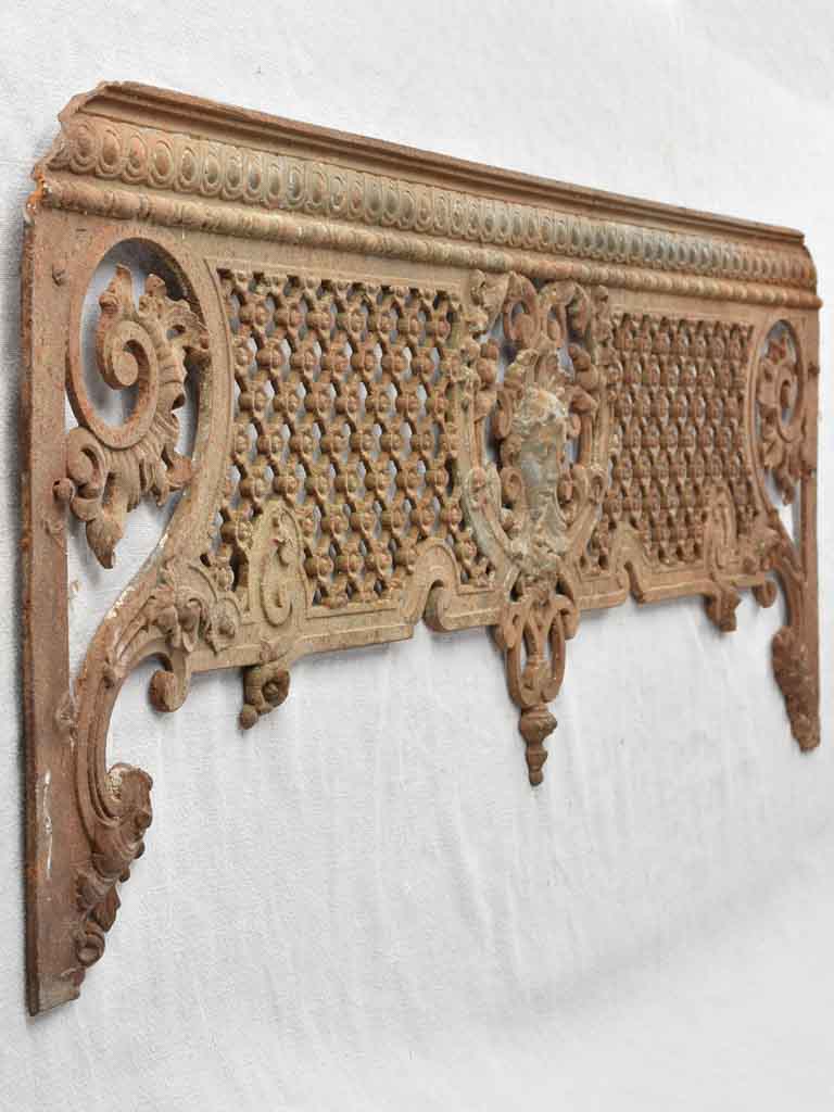 Pair of 19th century cast iron window guard rails 49½"