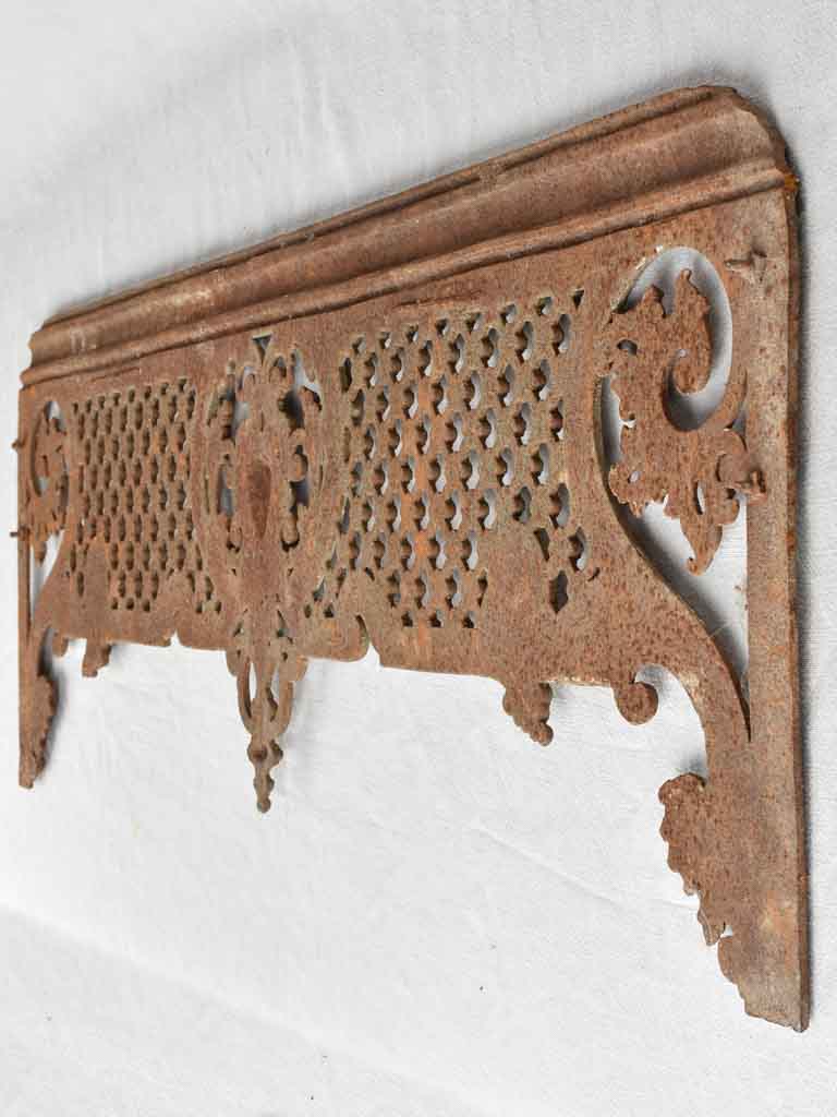 Pair of 19th century cast iron window guard rails 49½"