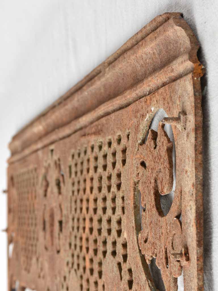 Pair of 19th century cast iron window guard rails 49½"