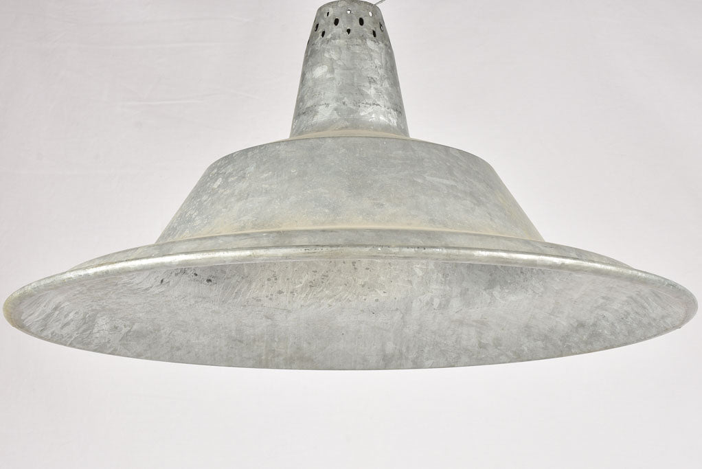 2 huge industrial suspension lights 28¼"