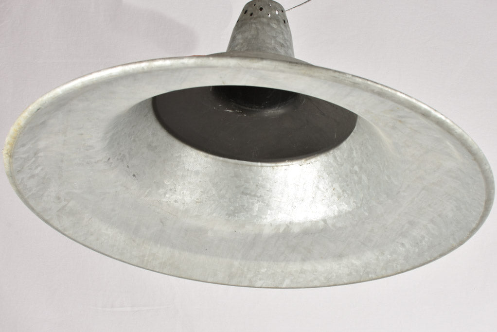 2 huge industrial suspension lights 28¼"