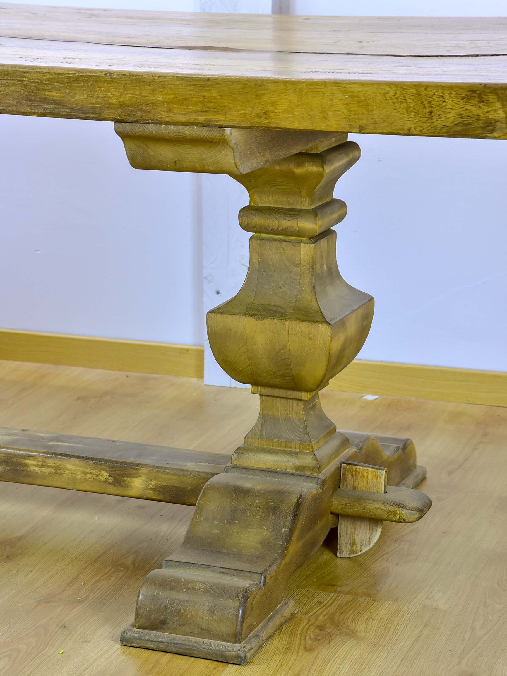 Large antique rustic French dining table
