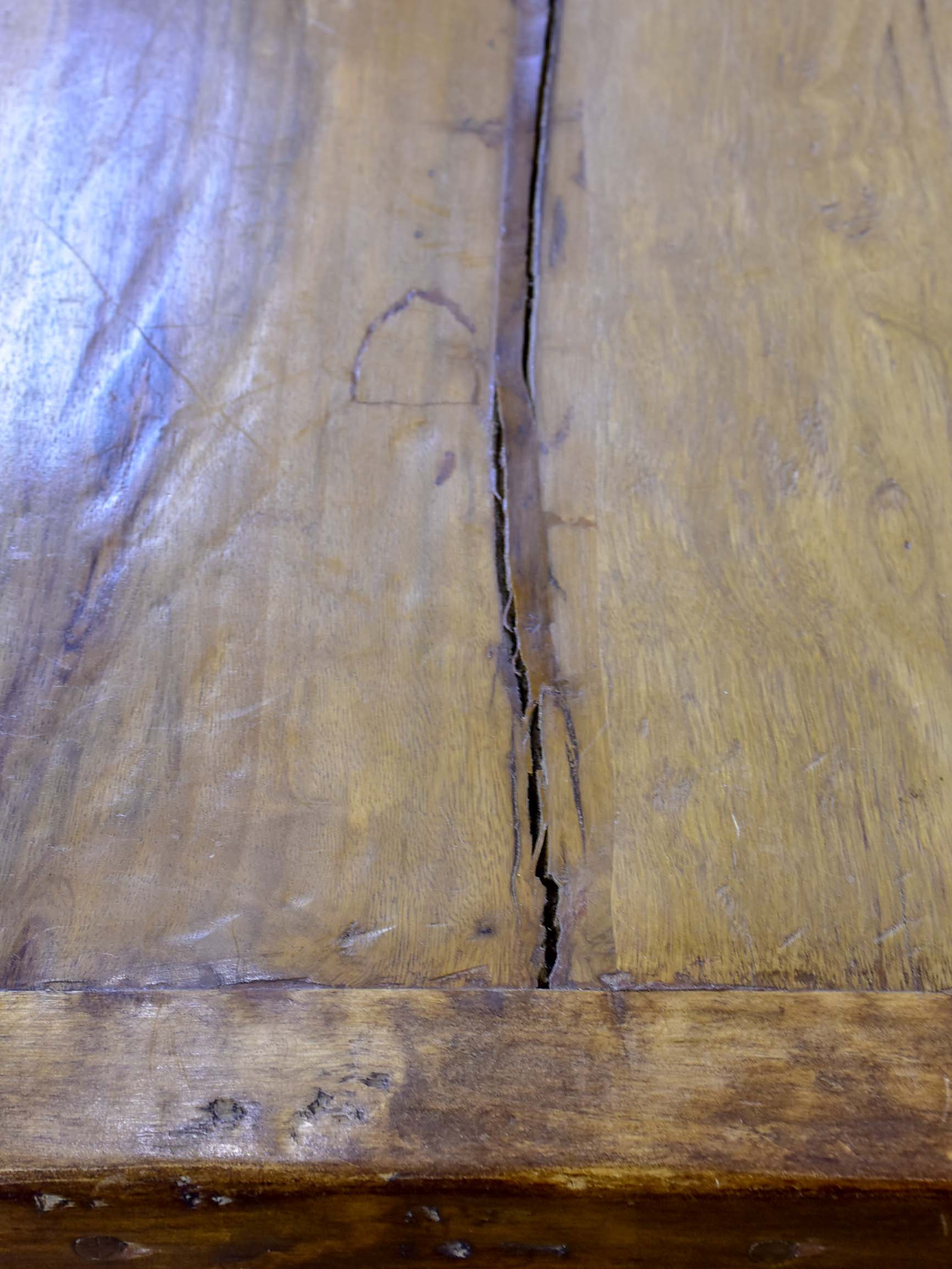 Large antique rustic French dining table
