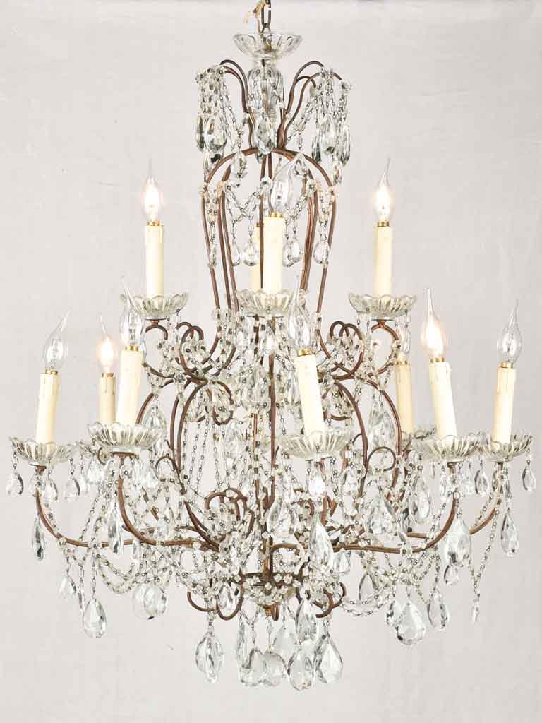 Antique Italian chandelier - 30¾" diameter