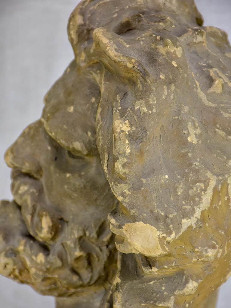 Antique sculpture of a God - signed Rude - terracotta