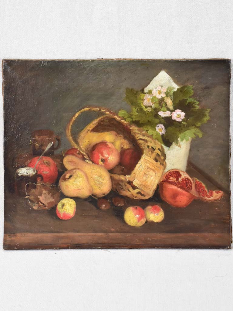 19th century still life with autumnal fruit - Anonymous 18" x 21¾"