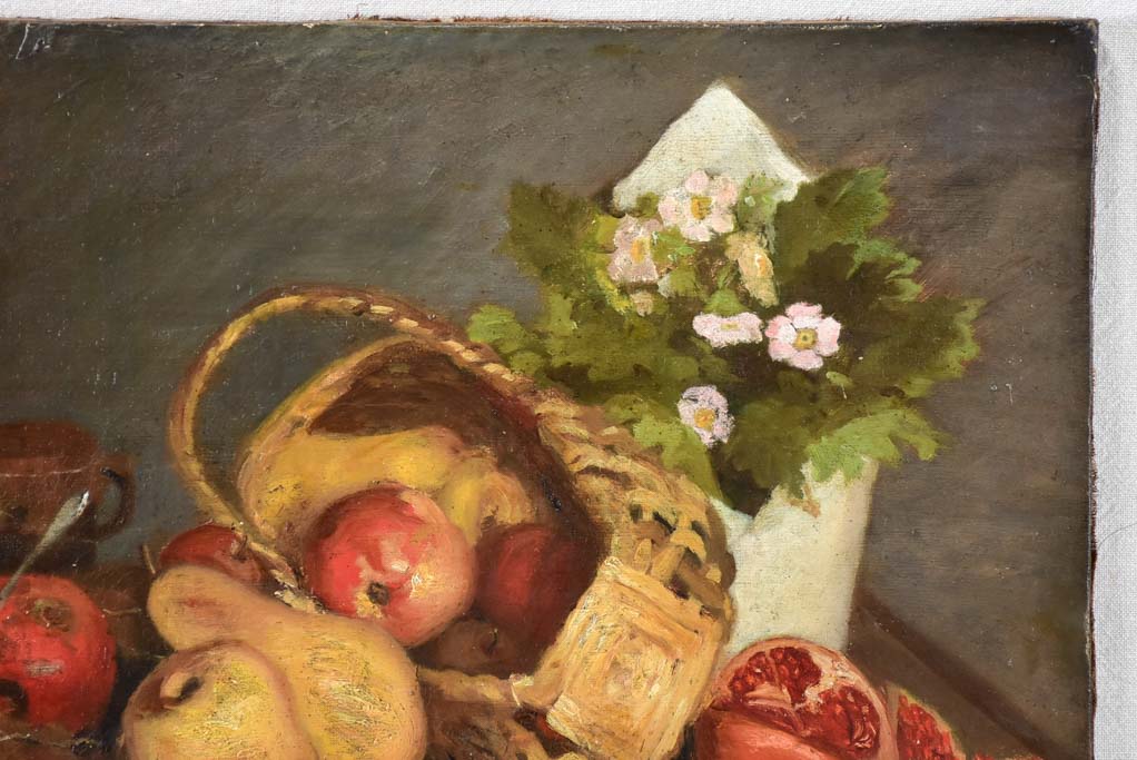19th century still life with autumnal fruit - Anonymous 18" x 21¾"