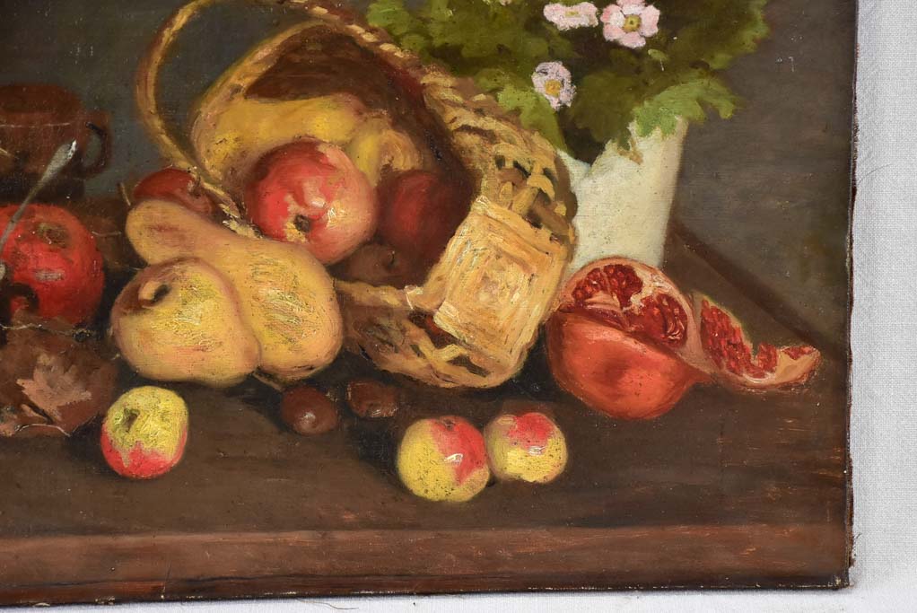 19th century still life with autumnal fruit - Anonymous 18" x 21¾"