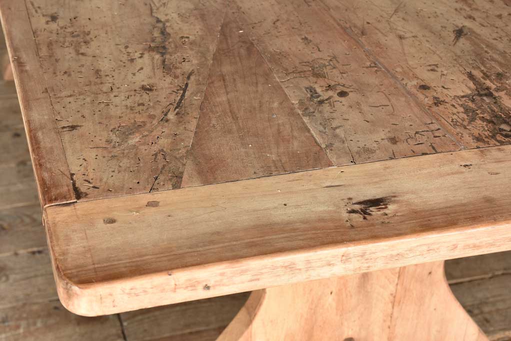 Antique oak farm table - dining table - 80¾"