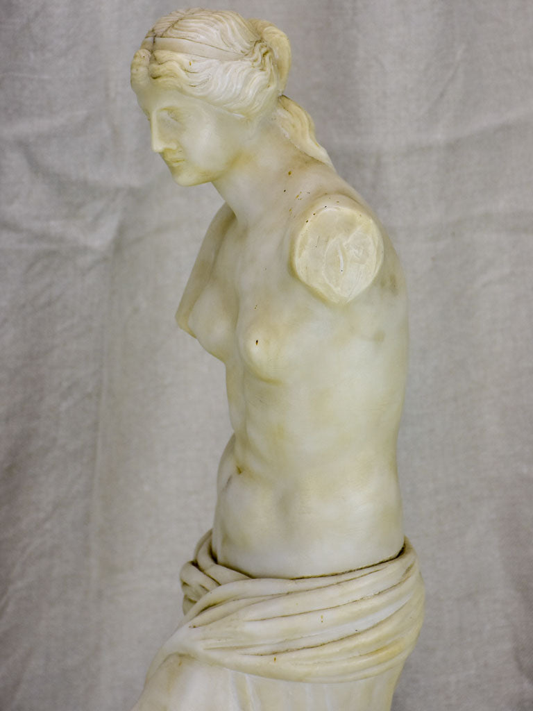 Late 19th Century marble statue of a draped woman
