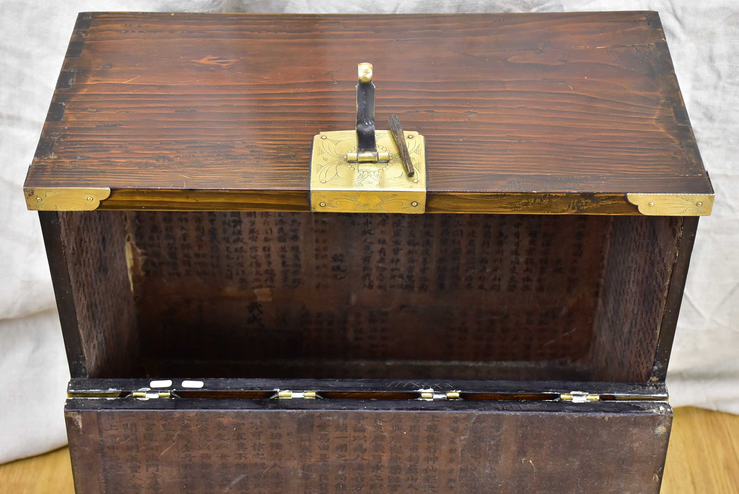 Pair of early 20th Century Korean trunks / nightstands