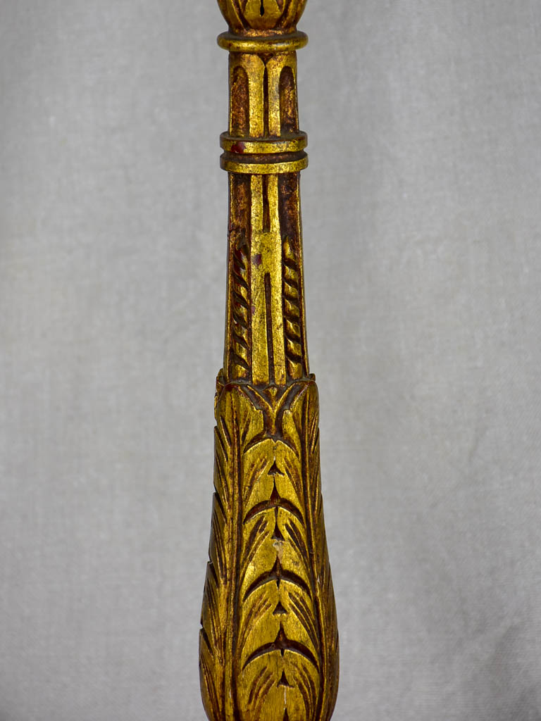 Antique giltwood lamp