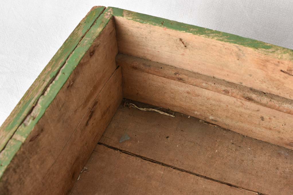 2 green painted drawers from the 1950s -24¾" x 15"