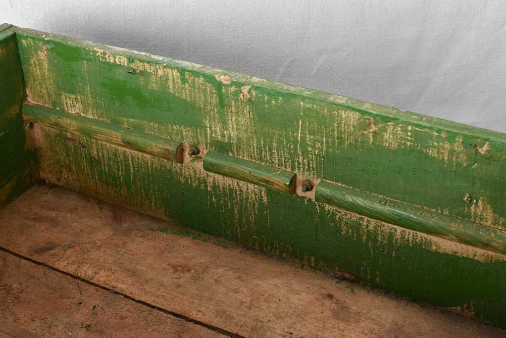 2 green painted drawers from the 1950s -24¾" x 15"