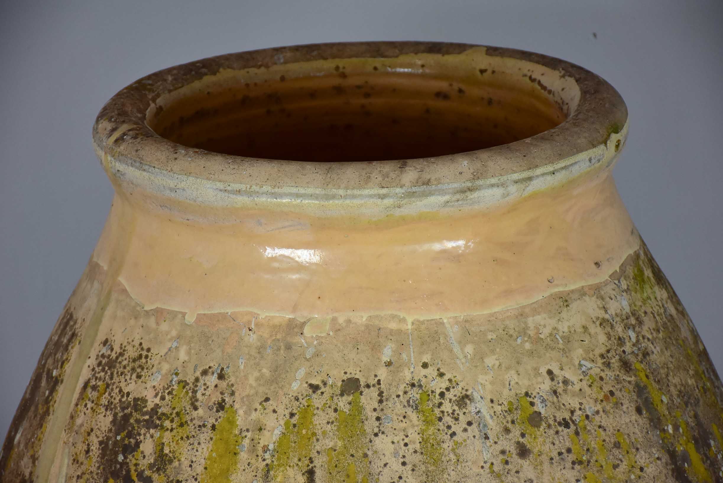 Large 19th Century French oil Biot jar