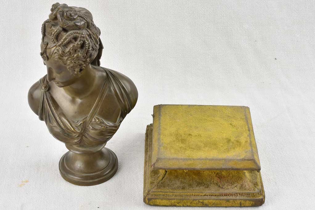 Vintage unsighted cast-bronze Artemis sculpture
