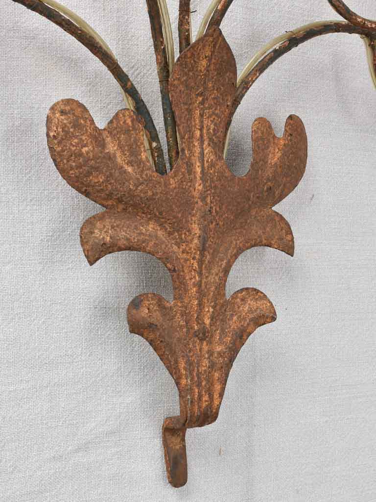 Pair of Italian wall sconces with five lights 22"