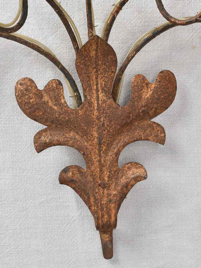 Pair of Italian wall sconces with five lights 22"