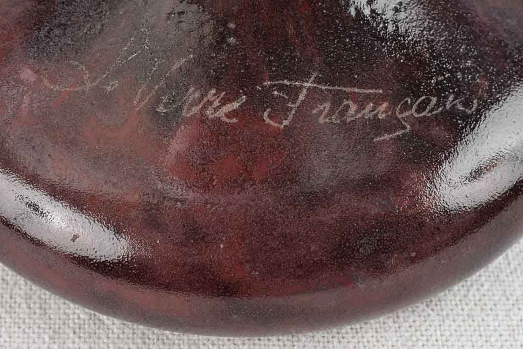 Antique pate de verre vase - Le Verre Français - 19¼"