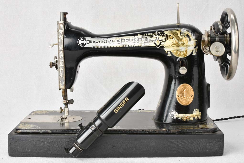 Antique Singer sewing machine table lamp
