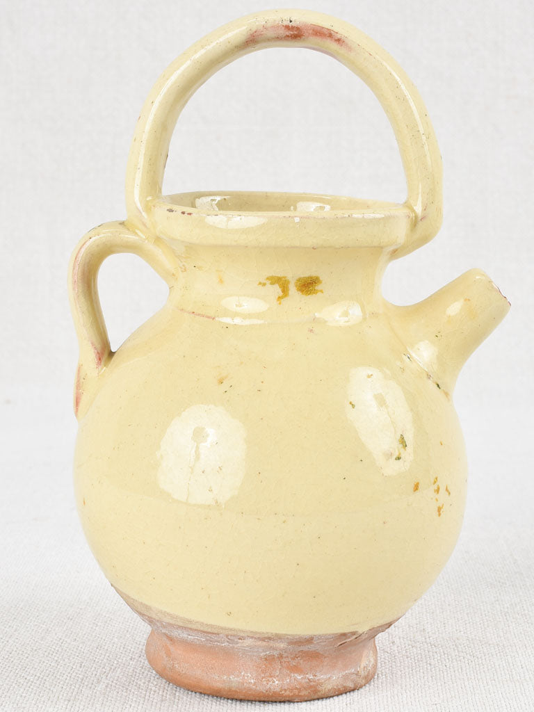 Miniature vintage gargoulette - beige glaze 7"