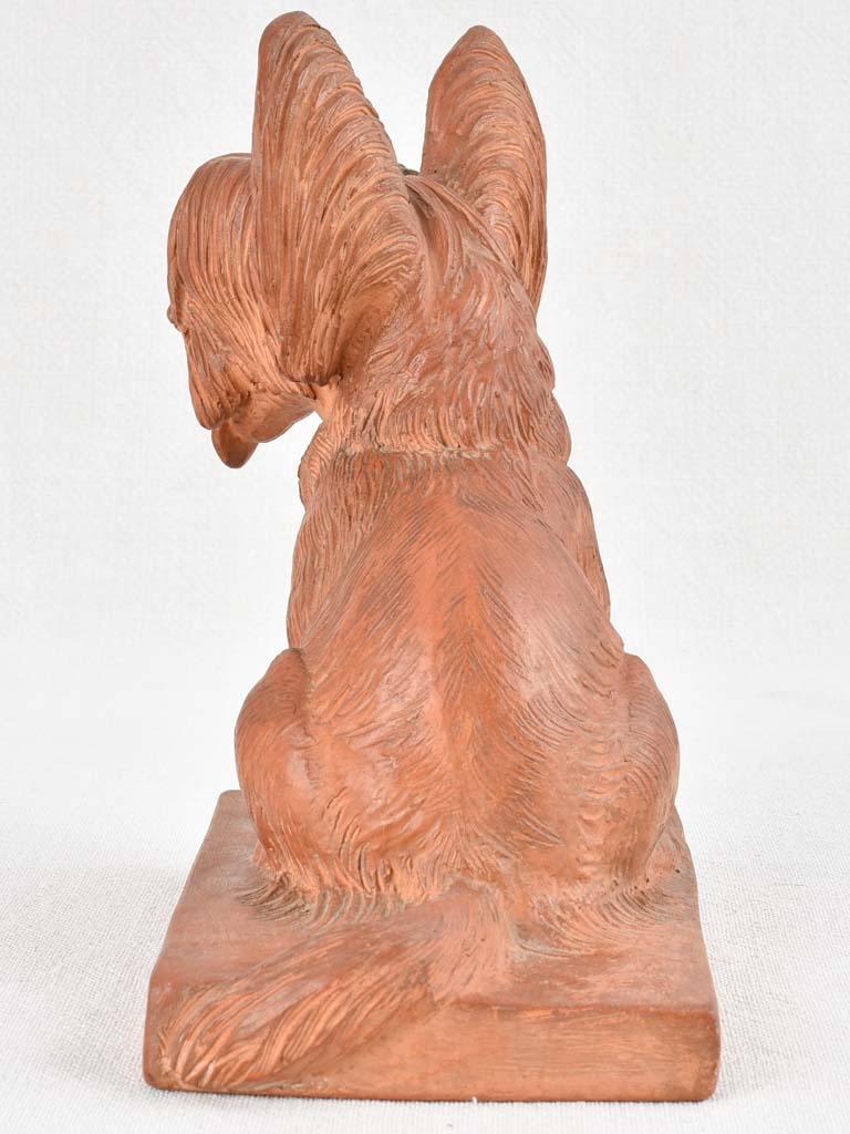 Unique Continental clay 'papillon' dog
